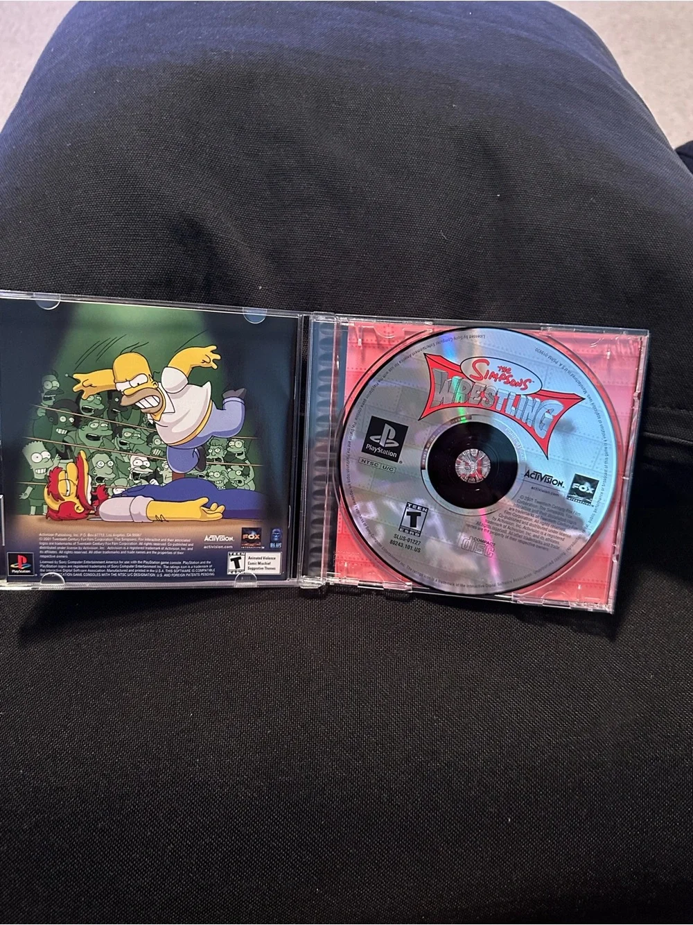 Sony PlayStation The Simpsons Wrestling - Yellow, Black, Blue